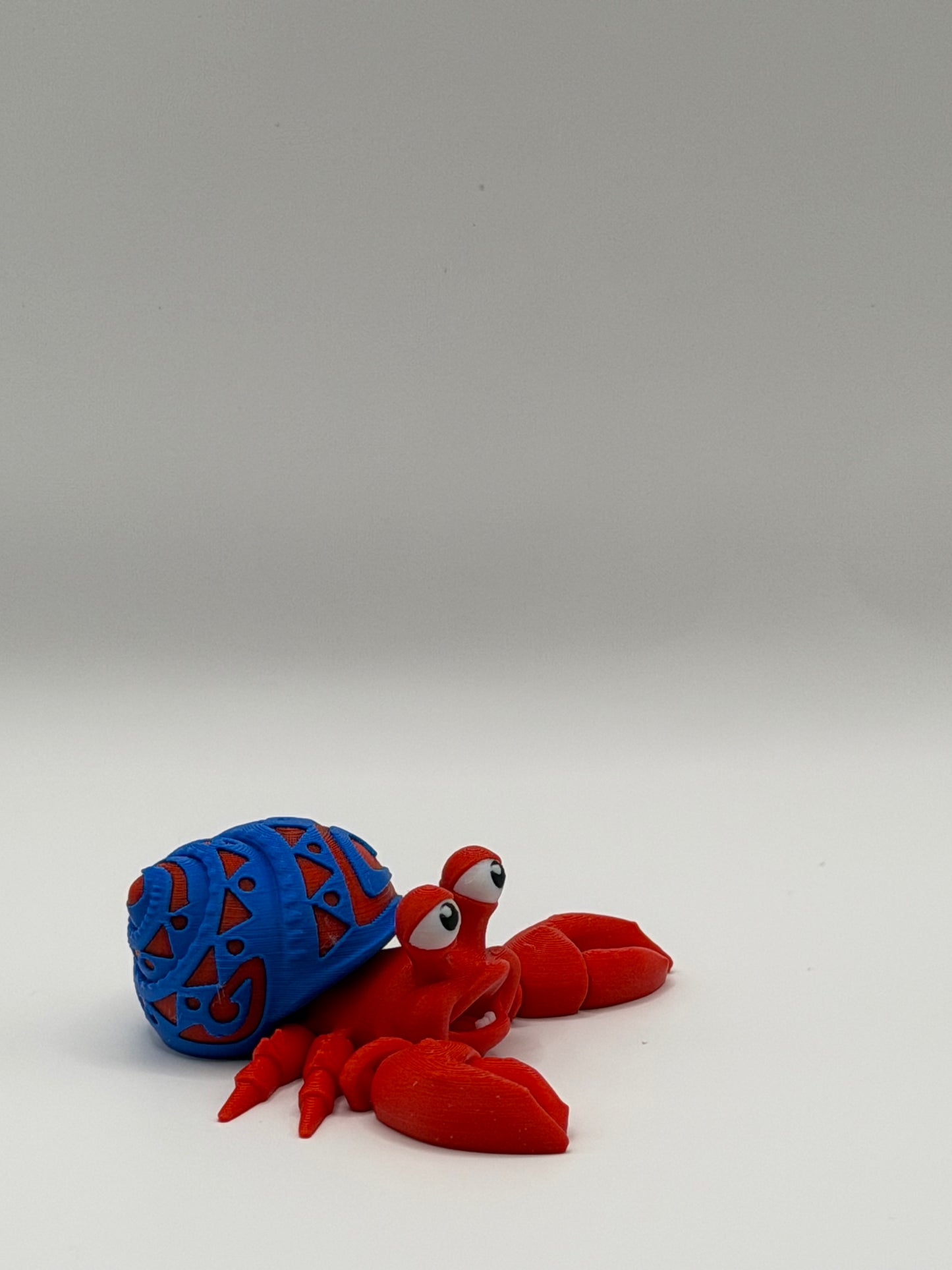 Articulated 3D Printed Hermit Crab - 3 Inch Fidget Toy