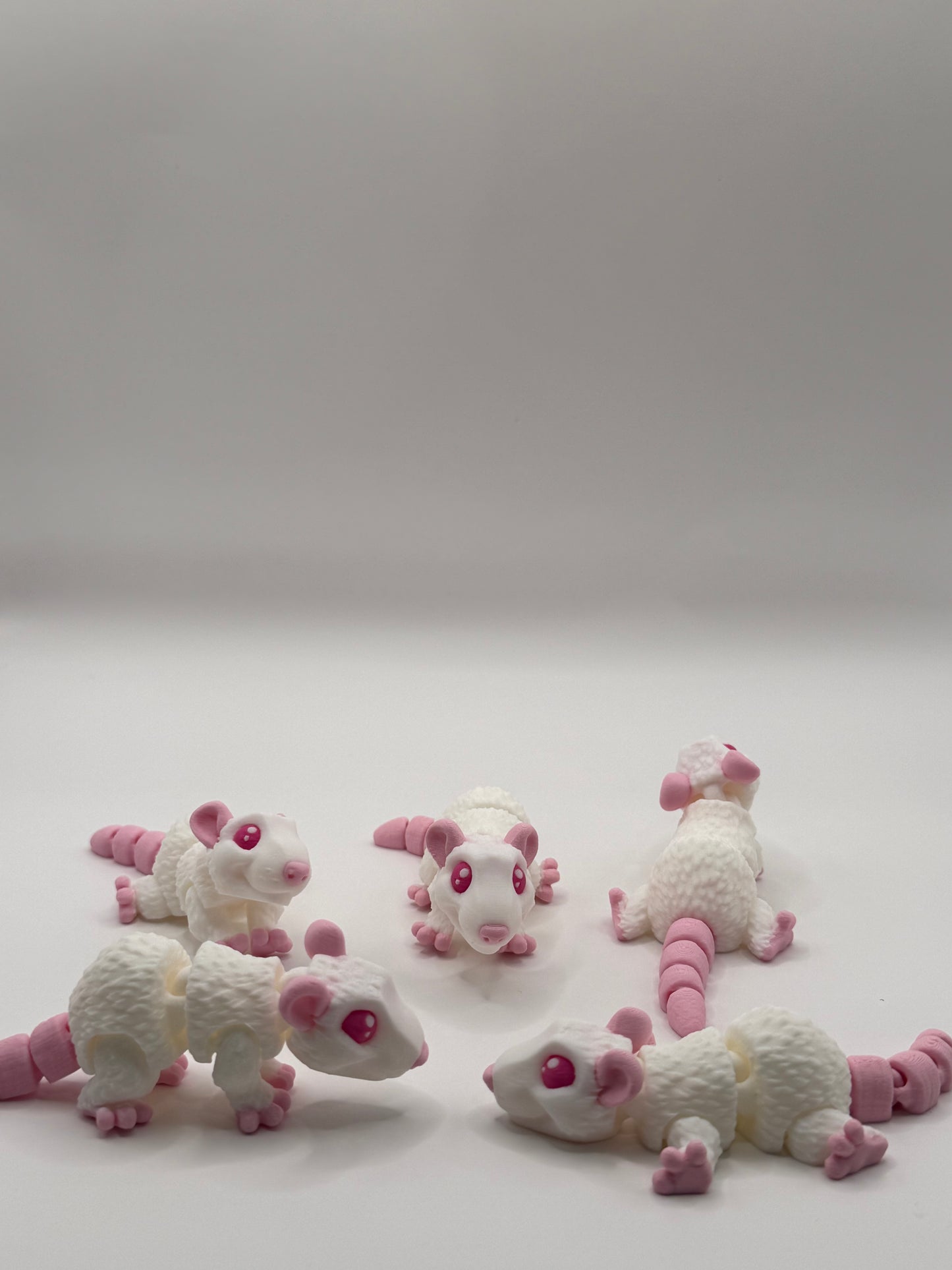 Articulated 3D Printed Rat - 4 Inch Fidget Toy