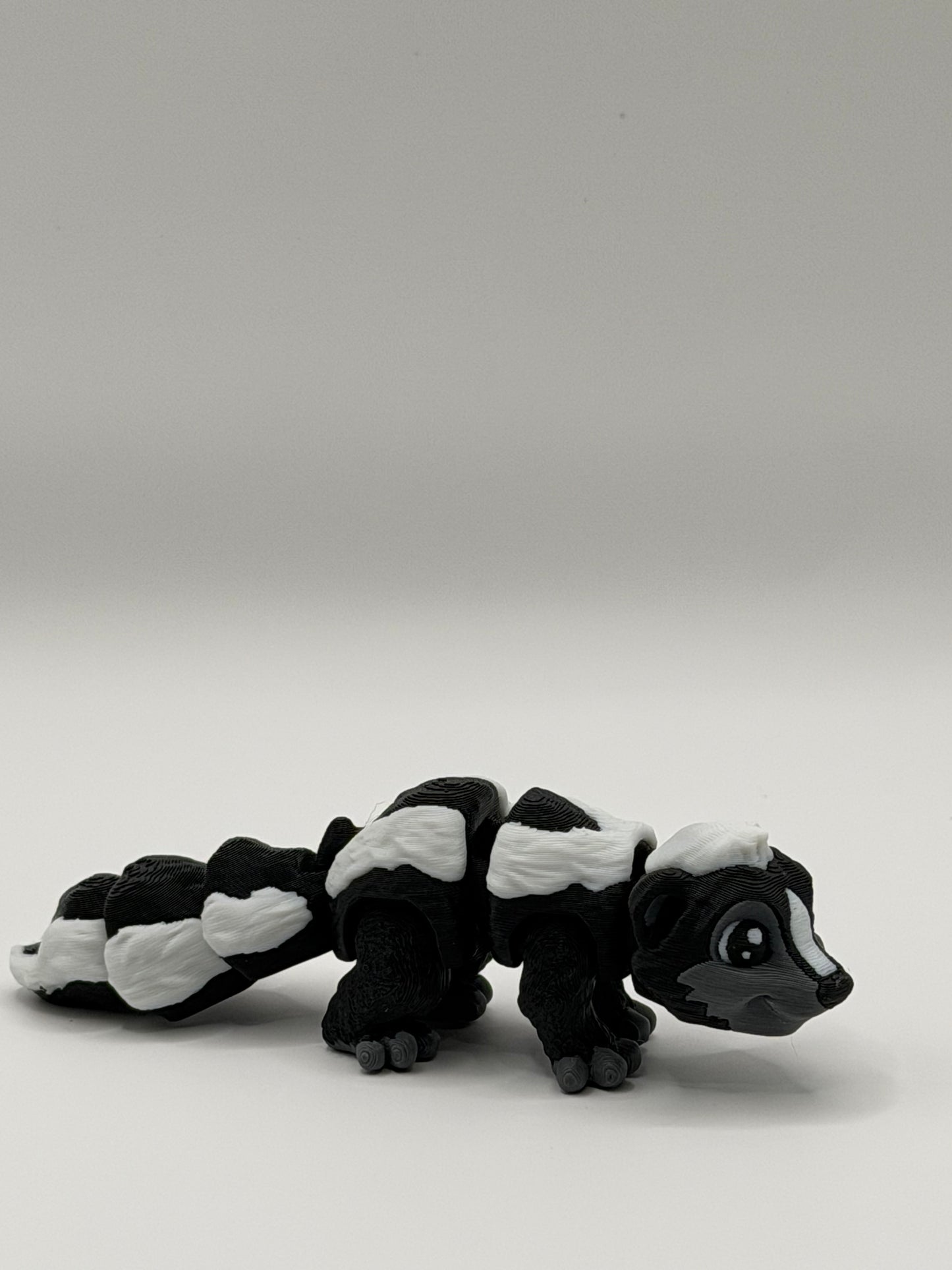Articulated 3D Printed Skunk - 4 Inch Fidget Toy