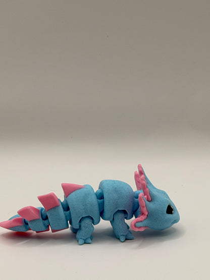 3D Printed Articulated Axolotl