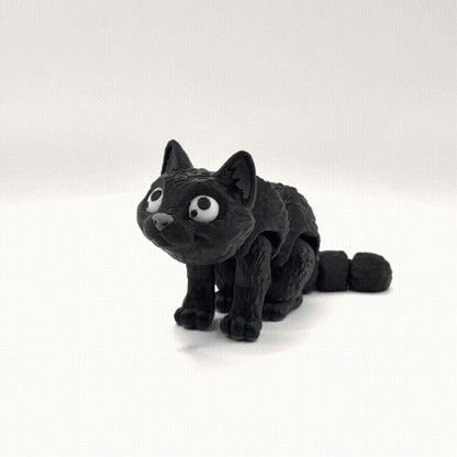Articulated 3D Printed Cat - 4 Inch Fidget Toy