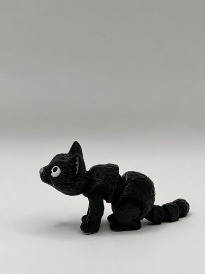 Articulated 3D Printed Cat - 4 Inch Fidget Toy