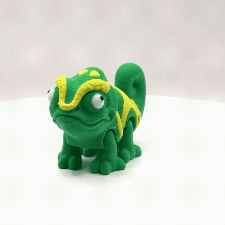 Articulated 3D Printed Chameleon - 3 Inch Mini