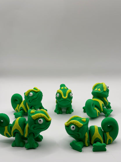 Articulated 3D Printed Chameleon - 3 Inch Mini