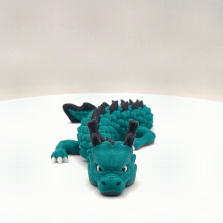 Articulated 3D Printed Dragon - 7 Inch