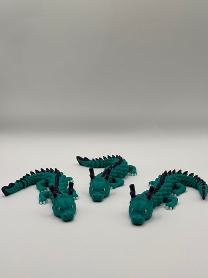 Articulated 3D Printed Dragon - 7 Inch