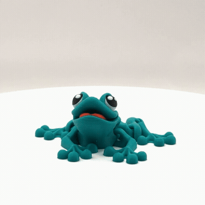 Articulated 3D Printed Frog - 4 Inch Fidget Toy
