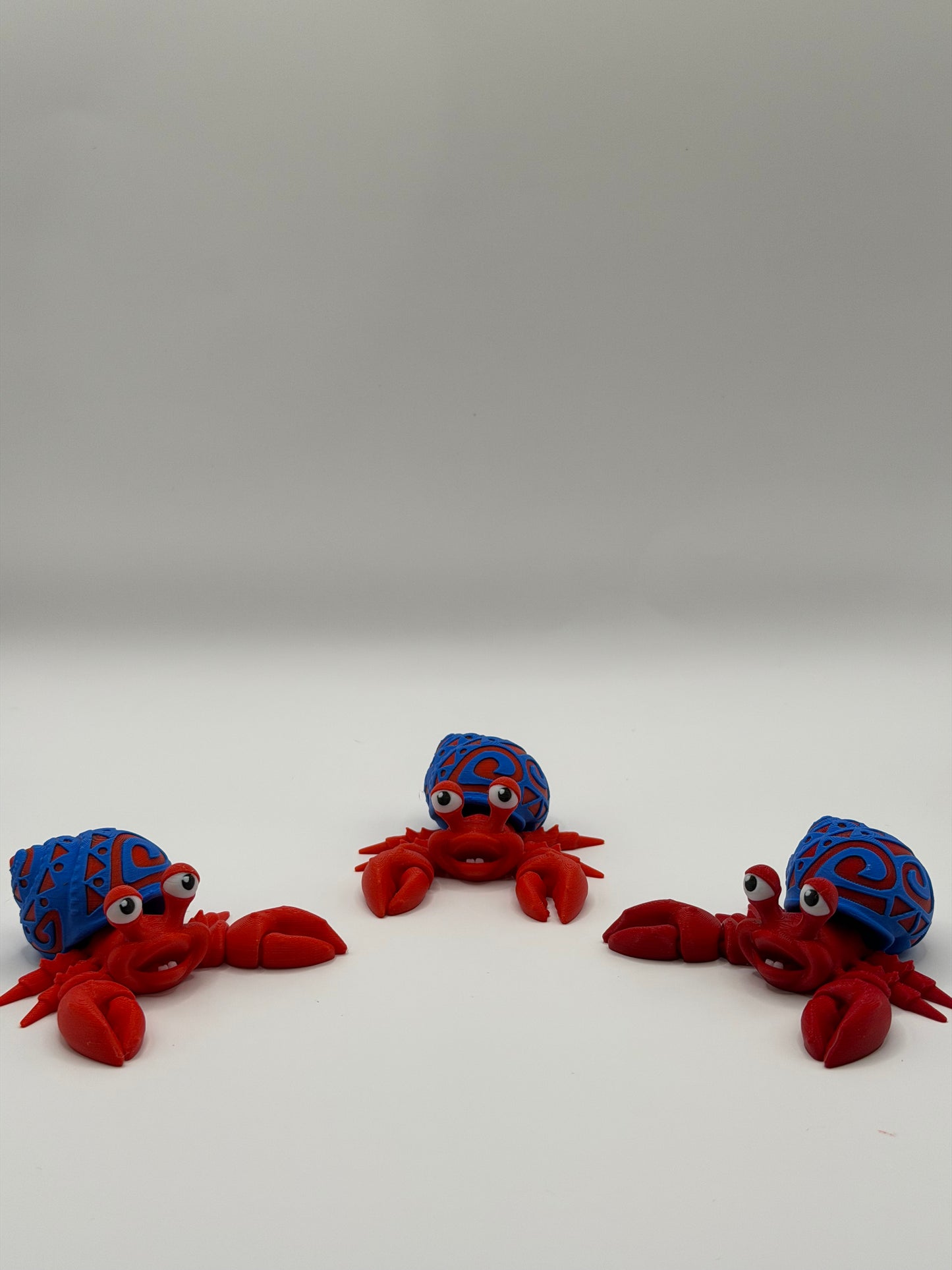 Articulated 3D Printed Hermit Crab - 3 Inch Fidget Toy
