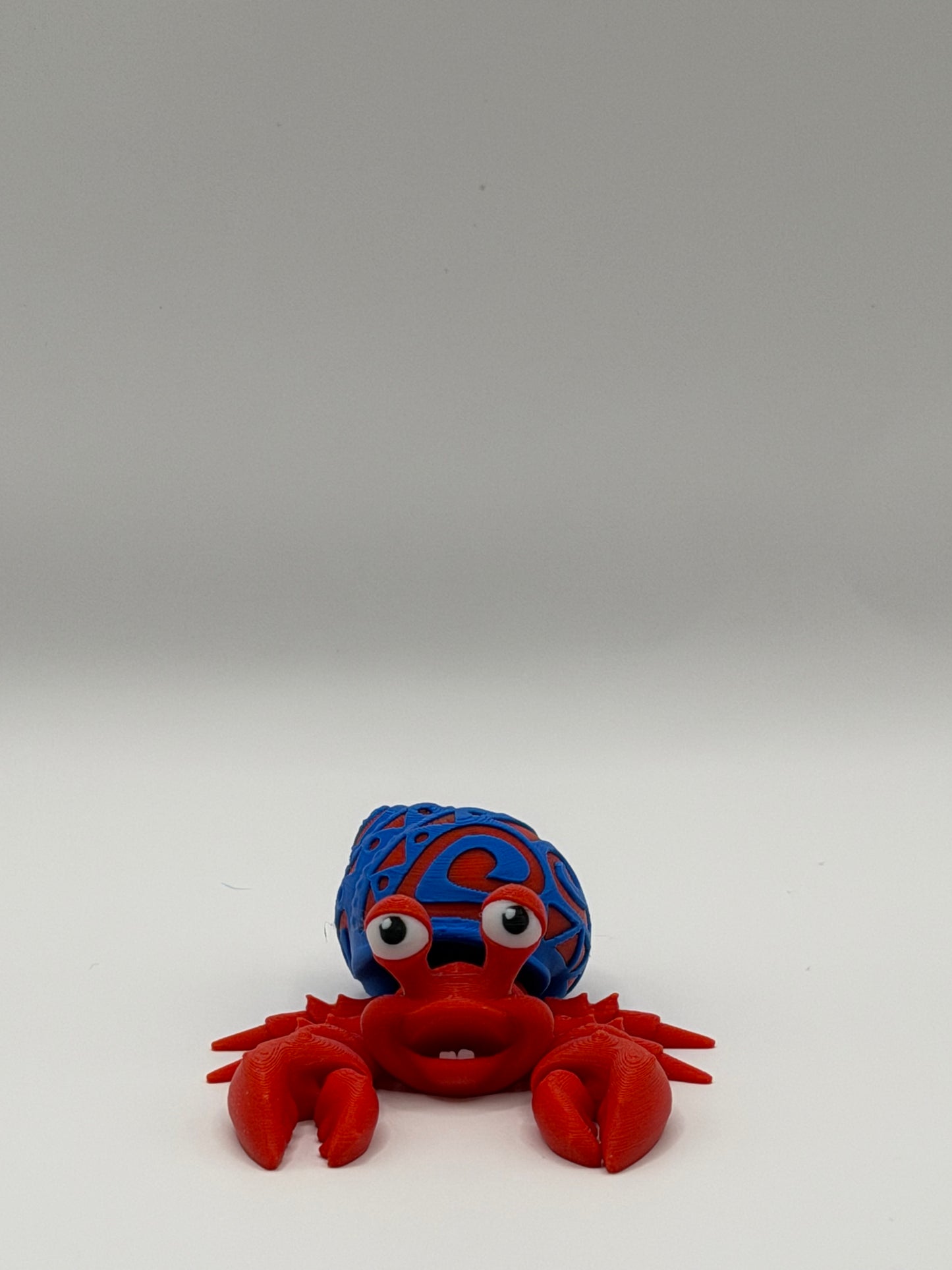 Articulated 3D Printed Hermit Crab - 3 Inch Fidget Toy