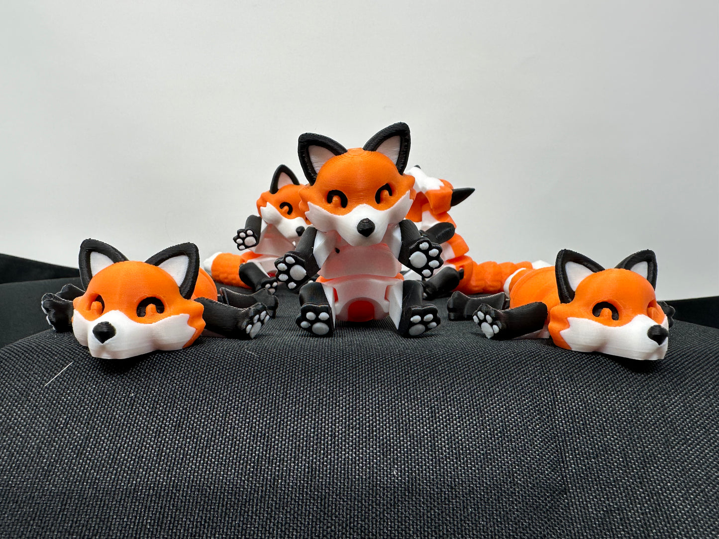 Articulated 3D Printed Fox - 4 Inch Mini Fidget Toy