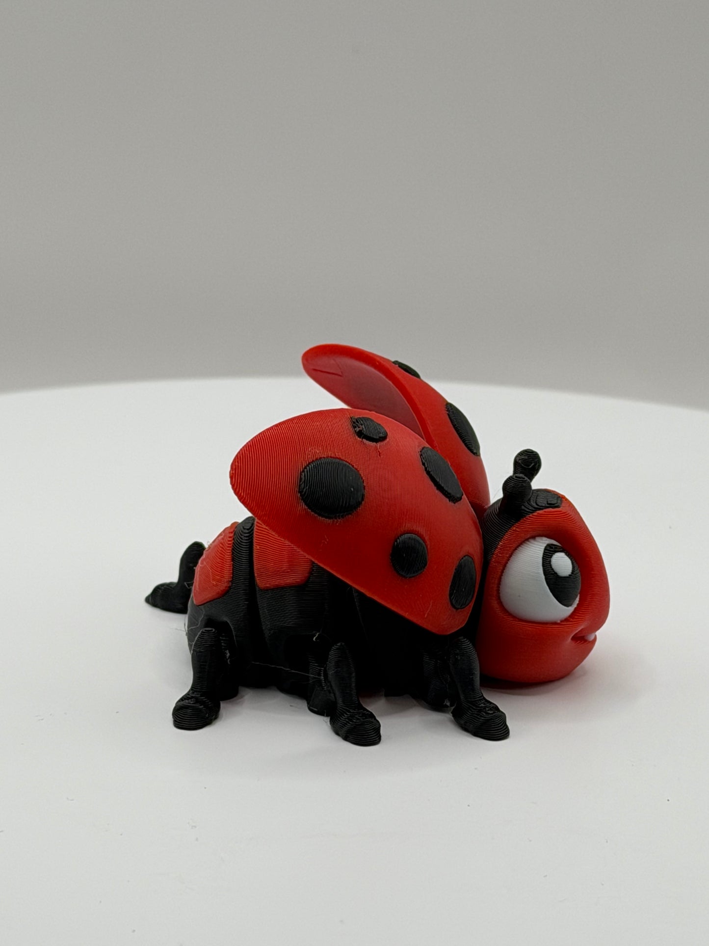 Articulated 3D Printed Ladybug - 2 1/4 Inch Mini Fidget Toy