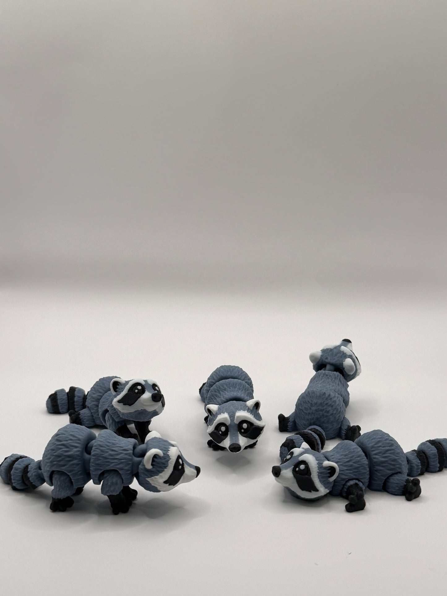 Articulated 3D Printed Raccoon - 4 Inch Fidget Toy