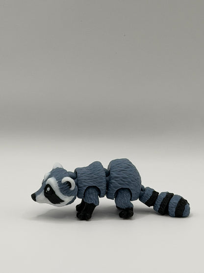 Articulated 3D Printed Raccoon - 4 Inch Fidget Toy