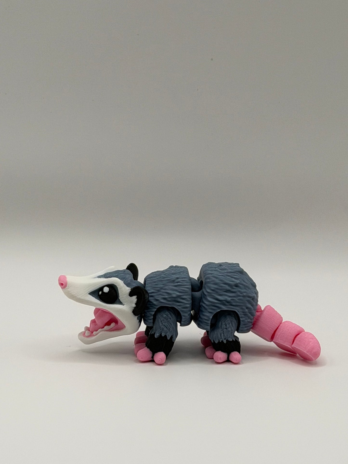 Articulated 3D Printed Opossum - 4 Inch Fidget Toy