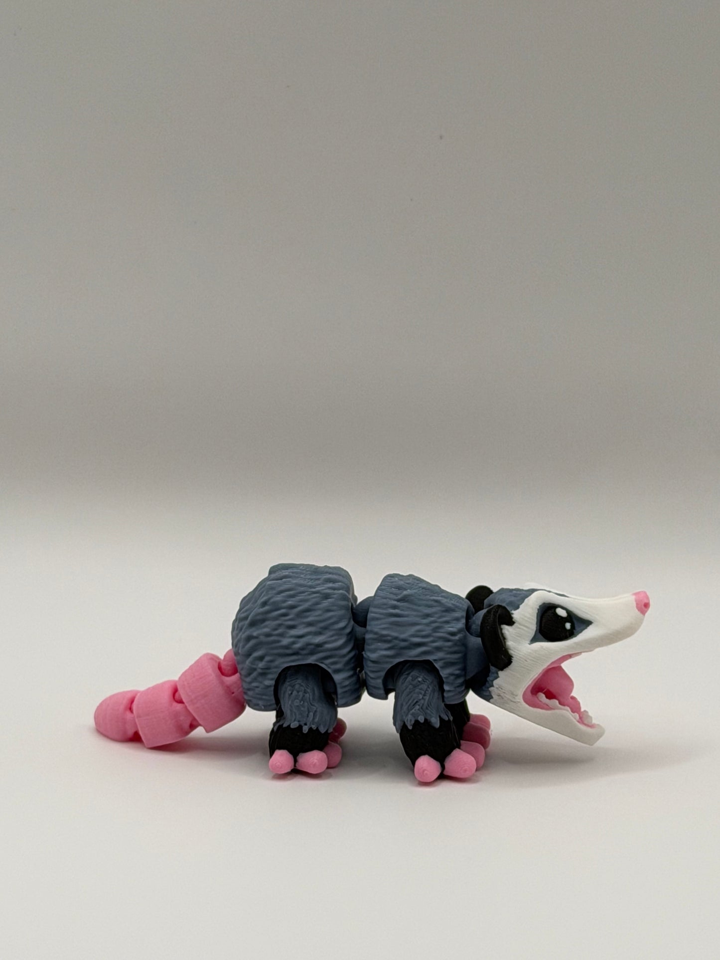 Articulated 3D Printed Opossum - 4 Inch Fidget Toy