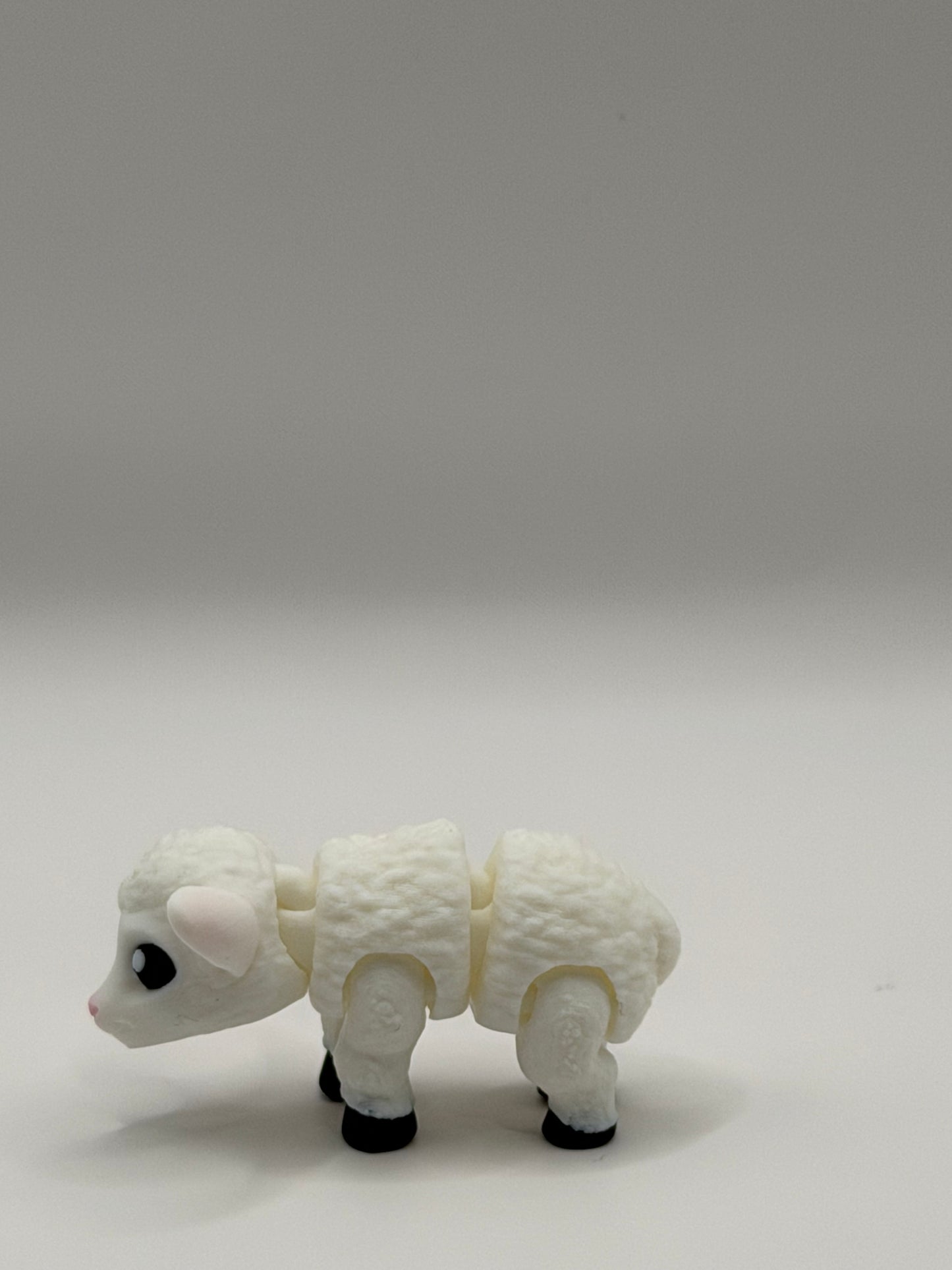 Articulated 3D Printed Lamb - 3 Inch Fidget Toy