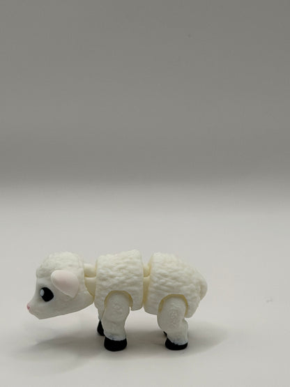 Articulated 3D Printed Lamb - 3 Inch Fidget Toy