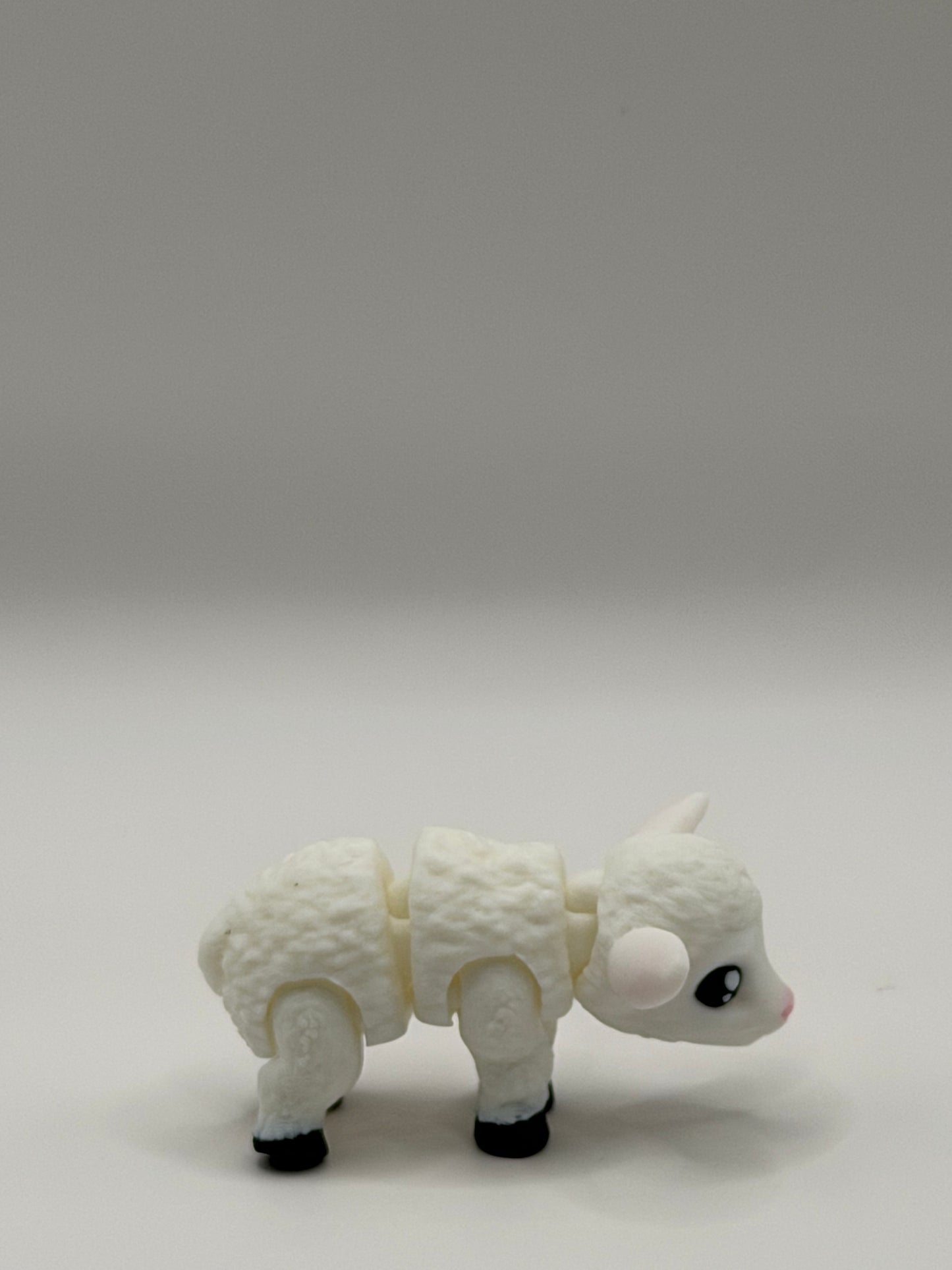 Articulated 3D Printed Lamb - 3 Inch Fidget Toy