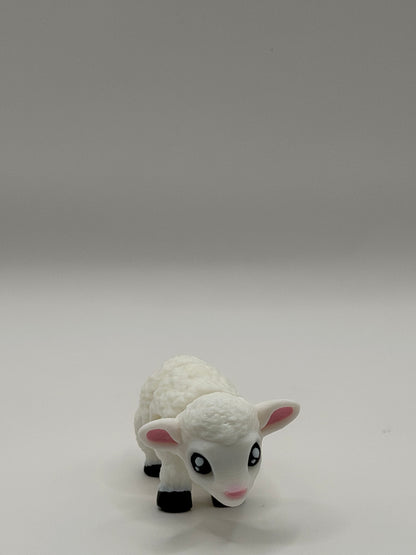Articulated 3D Printed Lamb - 3 Inch Fidget Toy