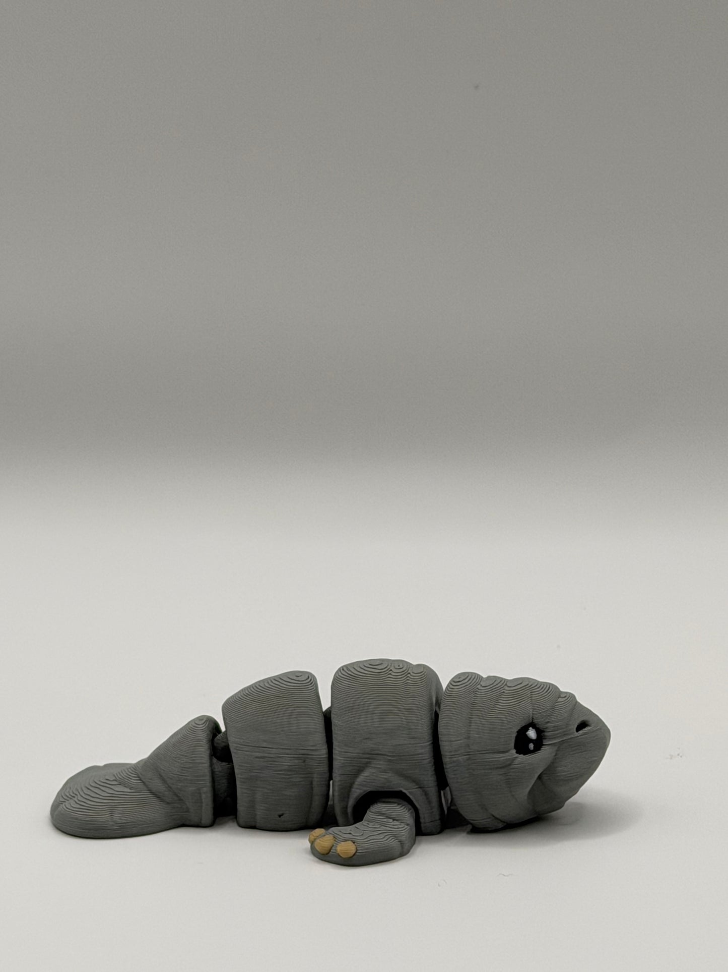 Articulated 3D Printed Manatee - 4 Inch Fidget Toy