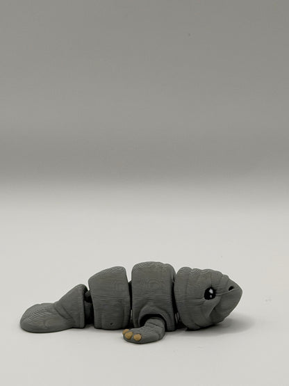 Articulated 3D Printed Manatee - 4 Inch Fidget Toy