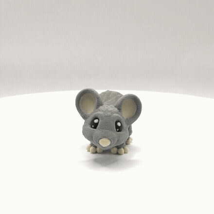 Articulated 3D Printed Mouse - 3 Inch Fidget Toy