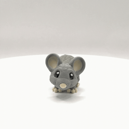 Articulated 3D Printed Mouse - 3 Inch Fidget Toy