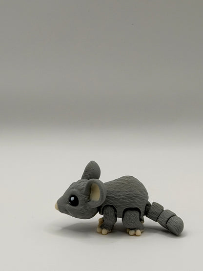 Articulated 3D Printed Mouse - 3 Inch Fidget Toy