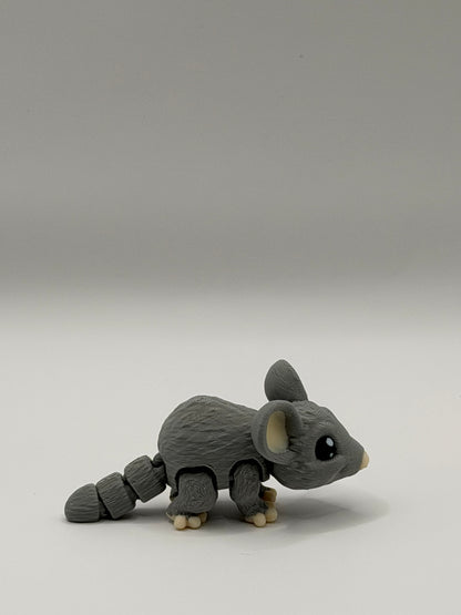 Articulated 3D Printed Mouse - 3 Inch Fidget Toy