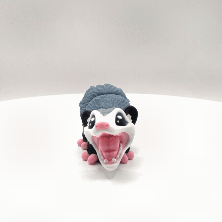 Articulated 3D Printed Opossum - 4 Inch Fidget Toy