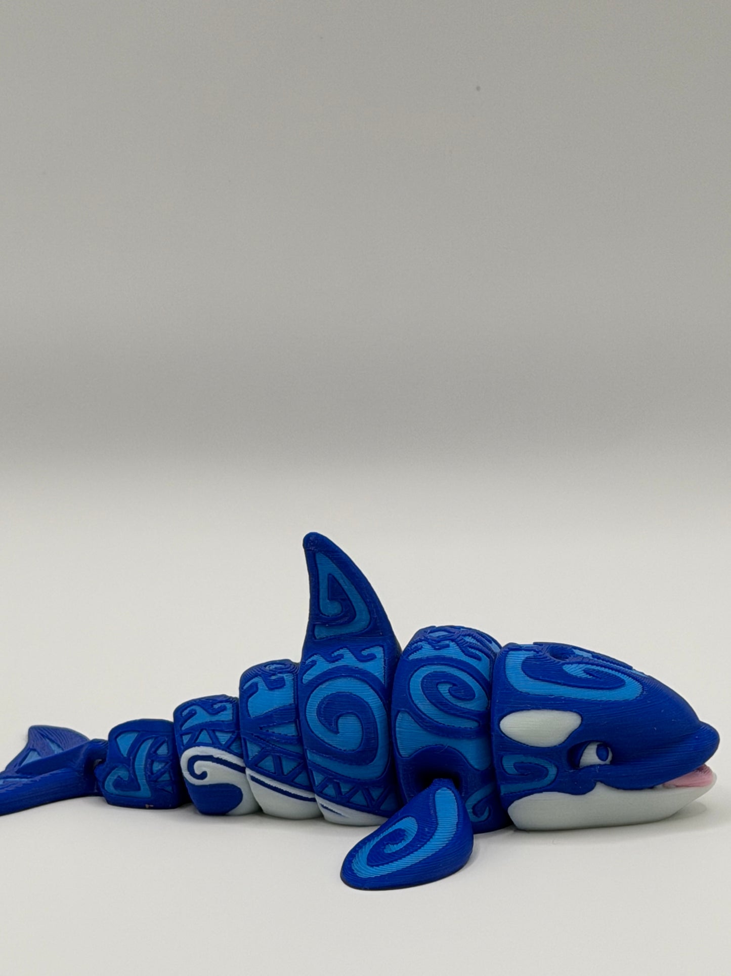 Articulated 3D Printed Orca - 5 Inch Fidget Toy