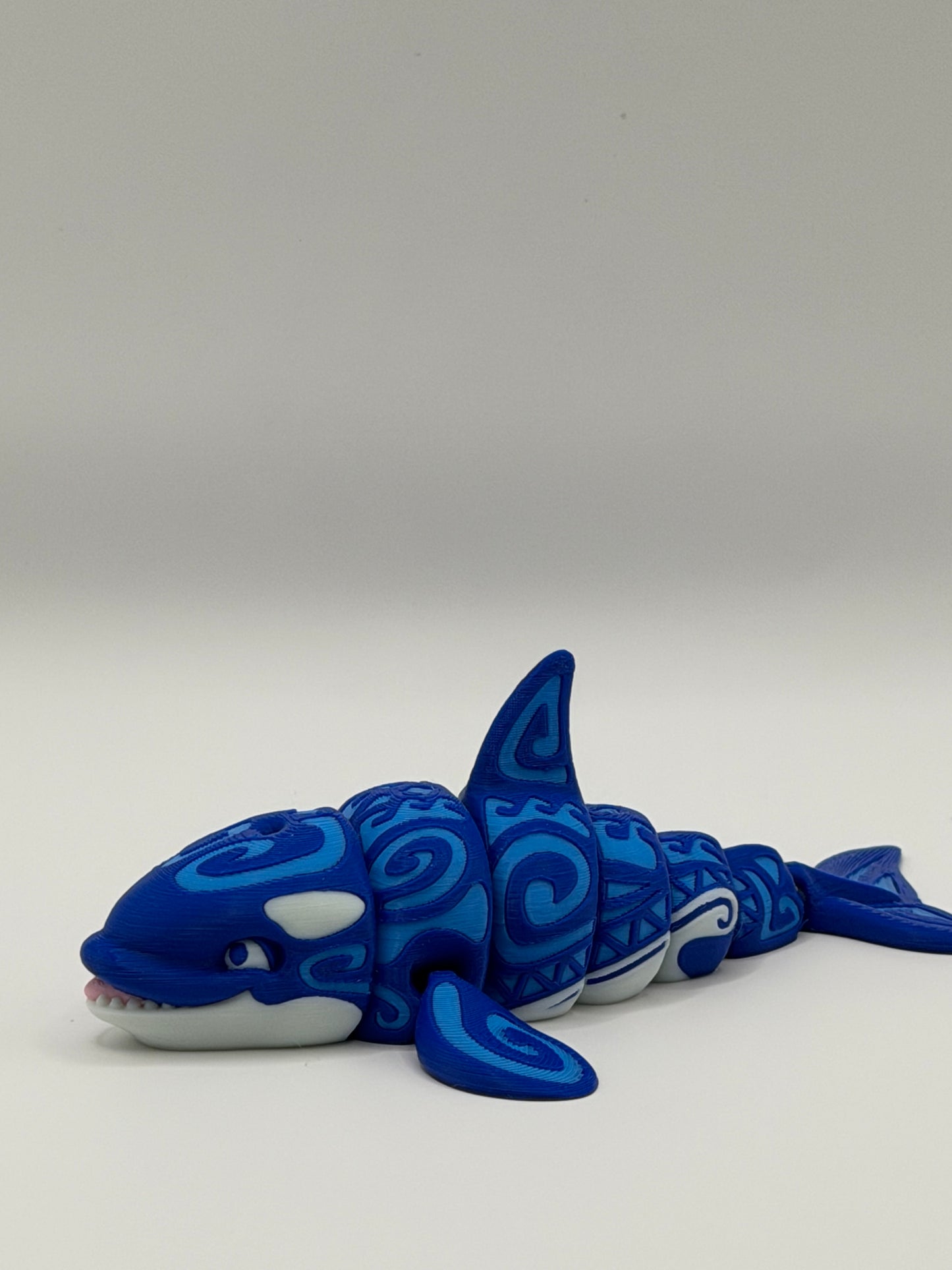 Articulated 3D Printed Orca - 5 Inch Fidget Toy