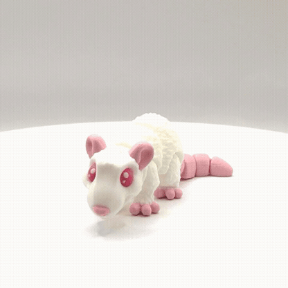Articulated 3D Printed Rat - 4 Inch Fidget Toy