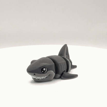 Articulated 3D Printed Shark - 4 Inch Fidget Toy