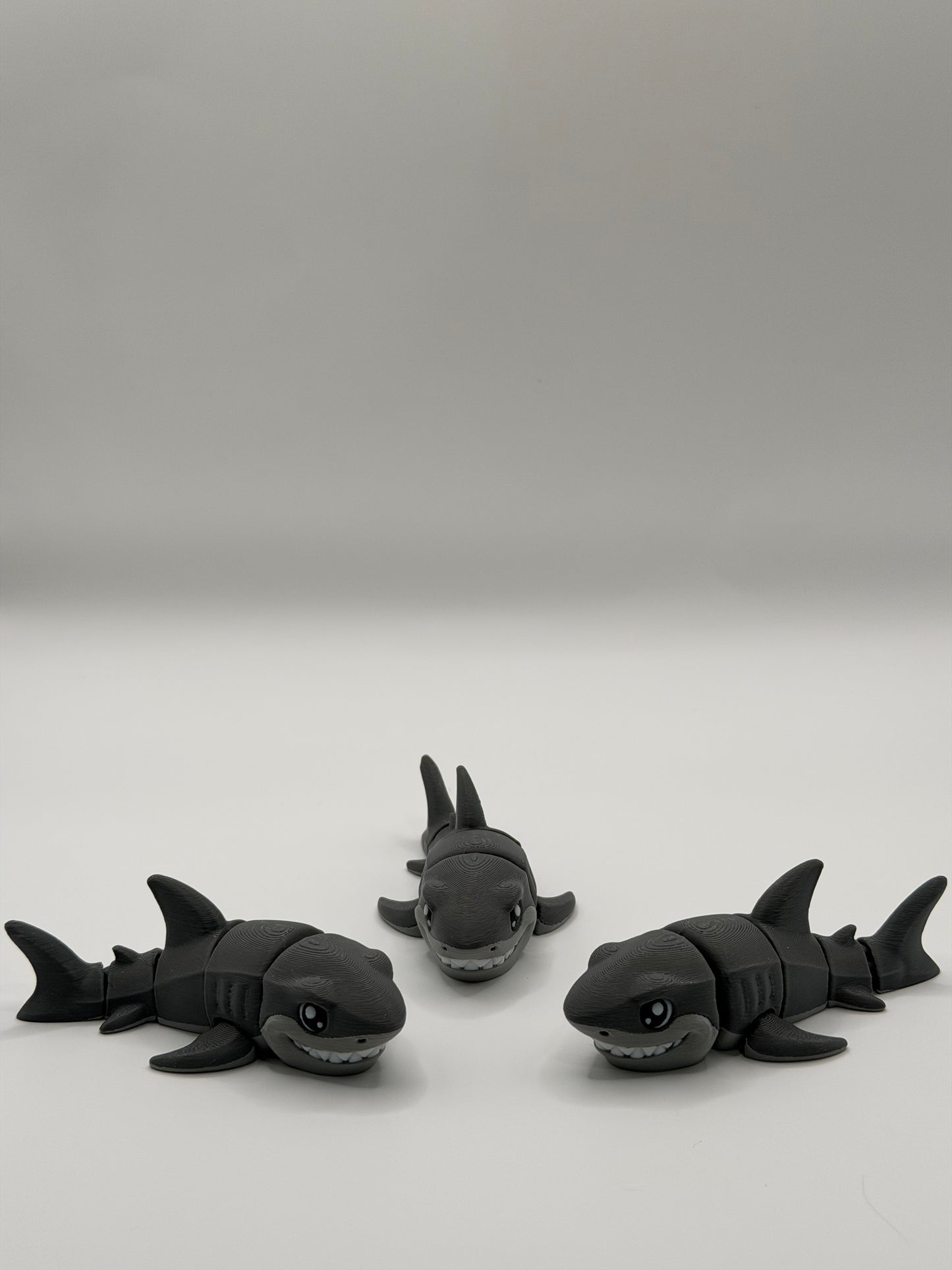 Articulated 3D Printed Shark - 4 Inch Fidget Toy
