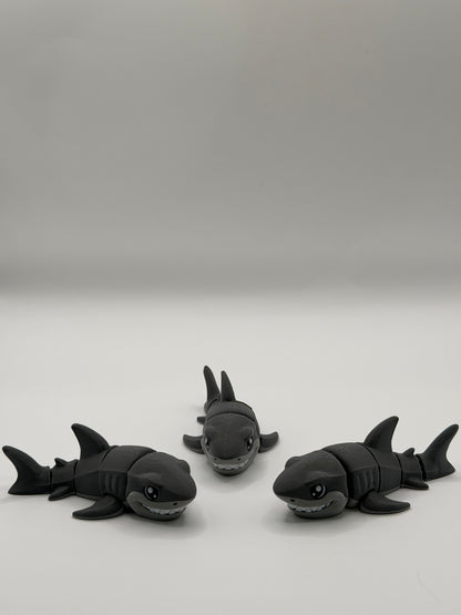 Articulated 3D Printed Shark - 4 Inch Fidget Toy
