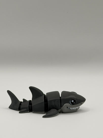 Articulated 3D Printed Shark - 4 Inch Fidget Toy