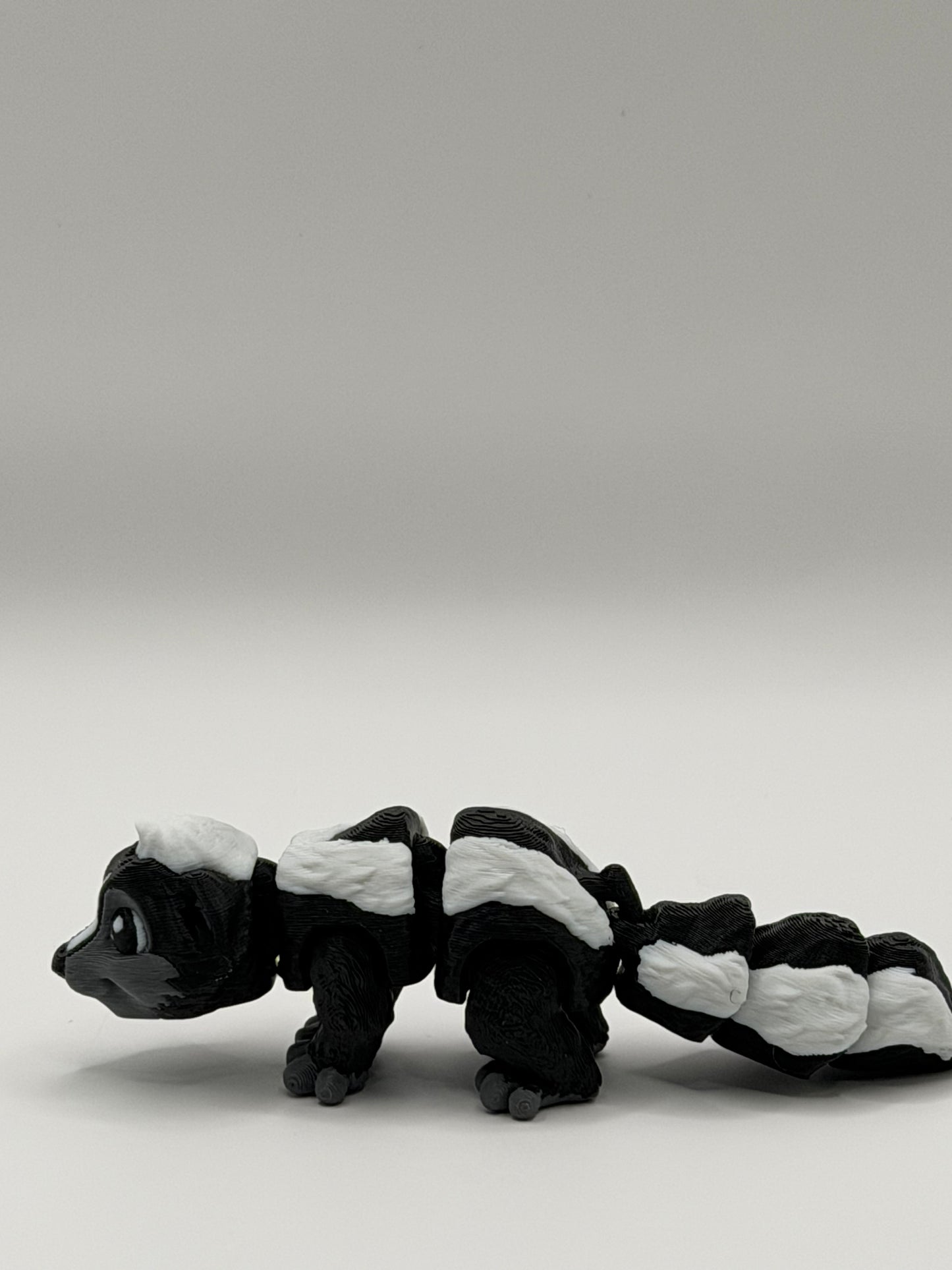 Articulated 3D Printed Skunk - 4 Inch Fidget Toy