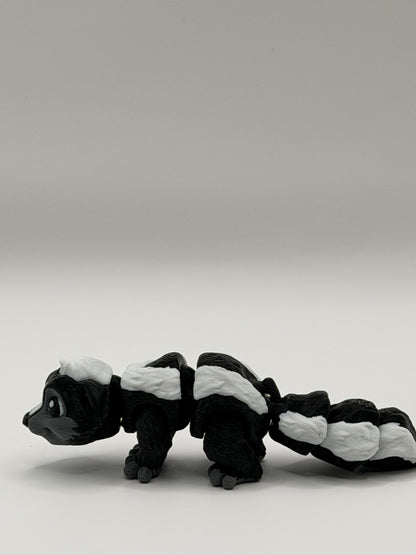 Articulated 3D Printed Skunk - 4 Inch Fidget Toy