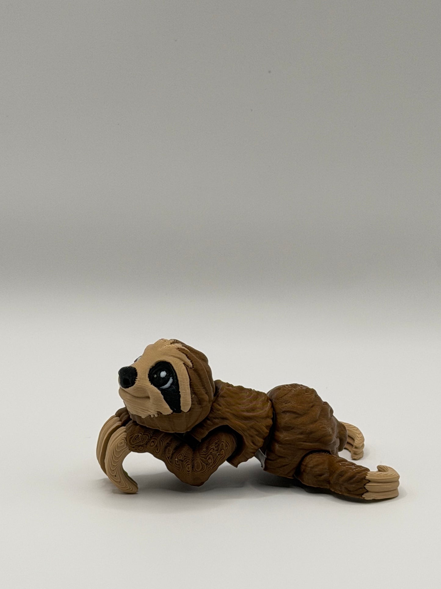 Articulated 3D Printed Sloth - 4 Inch Fidget Toy