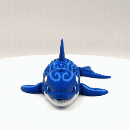 Articulated 3D Printed Orca - 5 Inch Fidget Toy