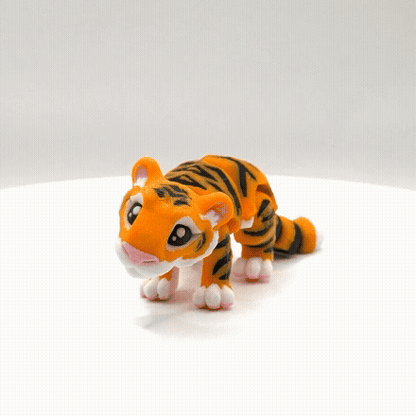 Articulated 3D Printed Tiger - 4 Inch Fidget Toy