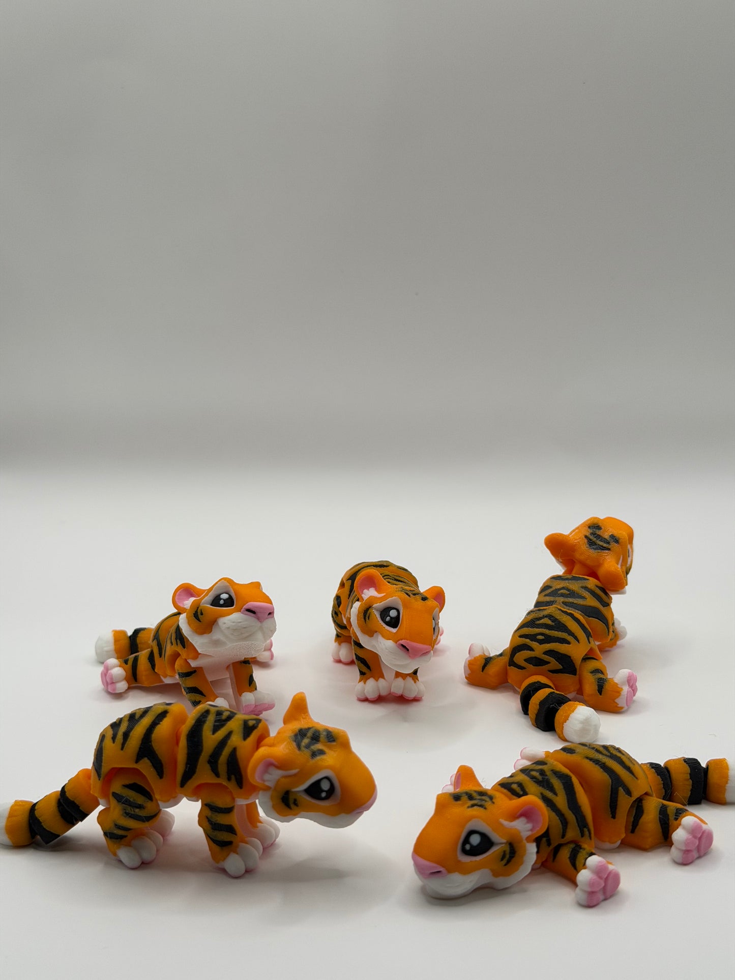 Articulated 3D Printed Tiger - 4 Inch Fidget Toy
