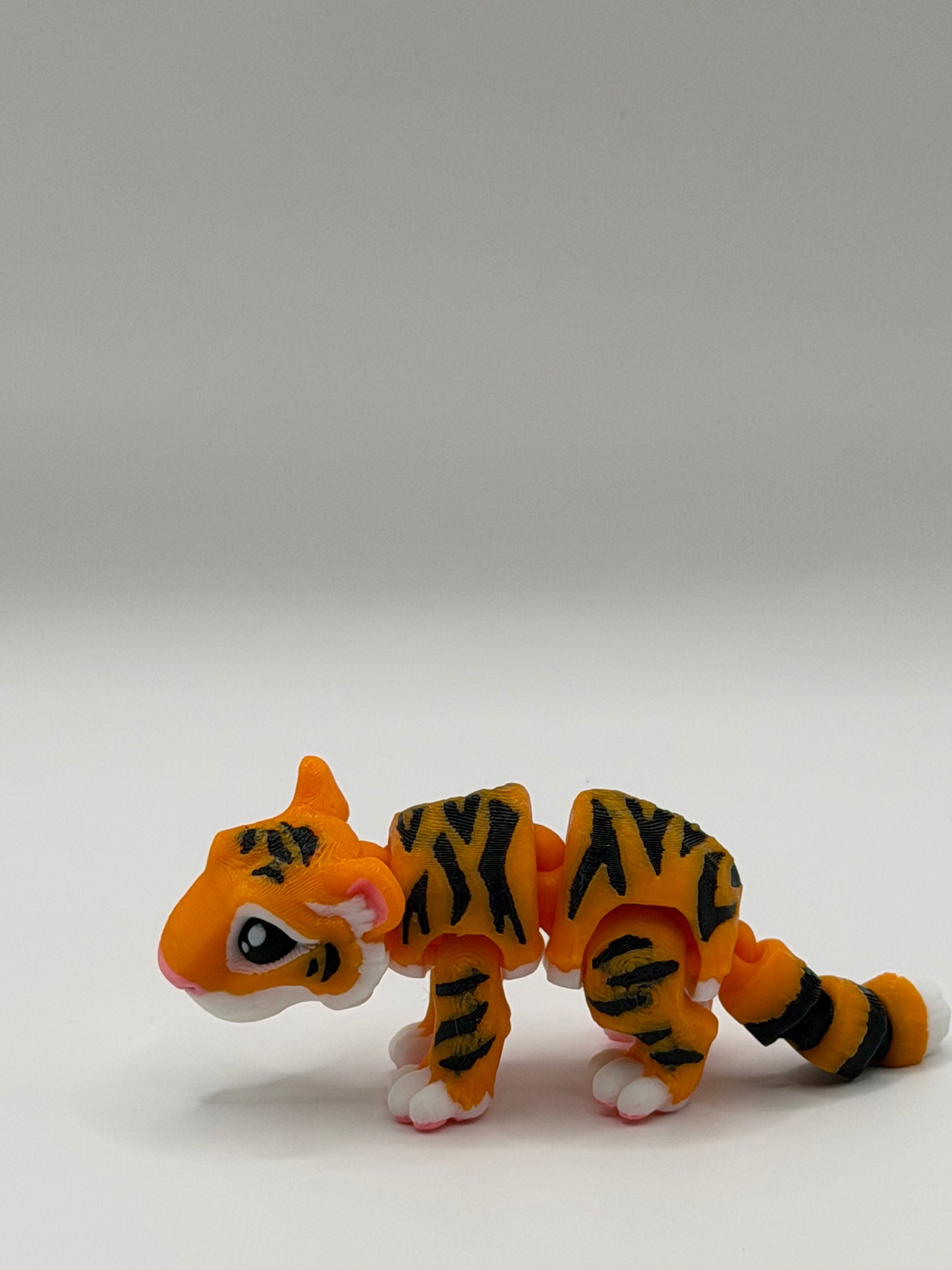 Articulated 3D Printed Tiger - 4 Inch Fidget Toy