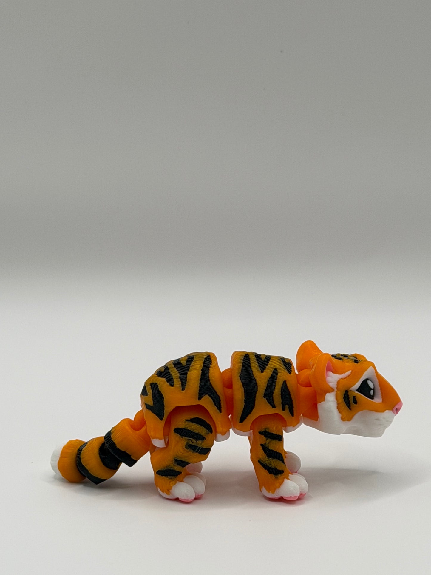 Articulated 3D Printed Tiger - 4 Inch Fidget Toy