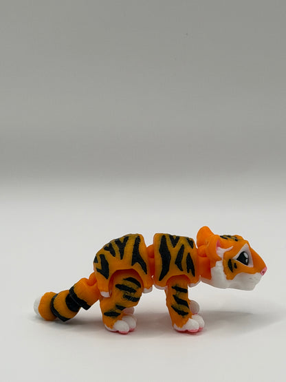 Articulated 3D Printed Tiger - 4 Inch Fidget Toy