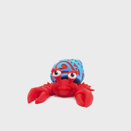 Articulated 3D Printed Hermit Crab - 3 Inch Fidget Toy