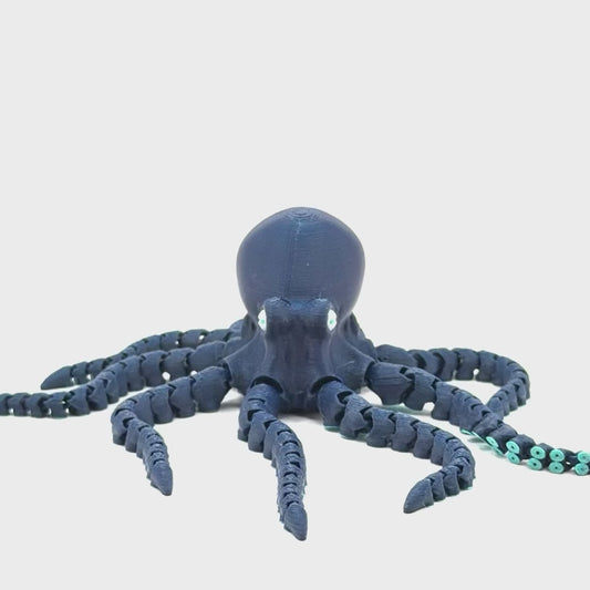 Articulated 3D Printed Octopus - 6 Inch Fidget Toy