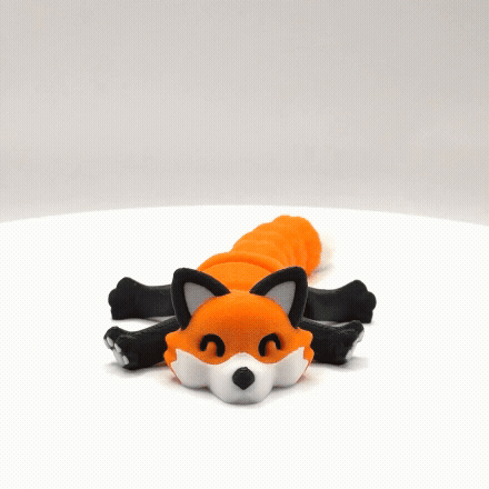 Articulated 3D Printed Fox - 5 Inch